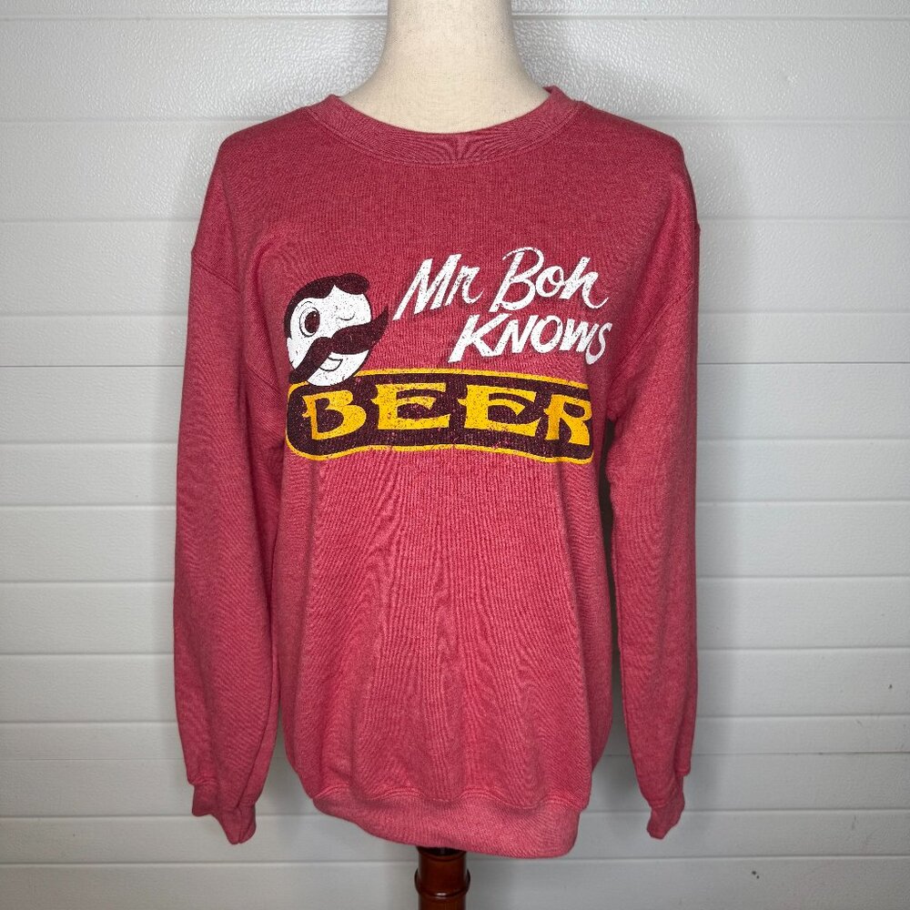 Route One Mr. Boh Knows Beer Red Crewneck – Small